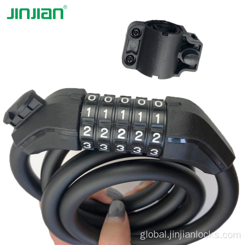 12x1200 Combination Cable Lock Reach certificate PVC material combination lock bicycle Supplier